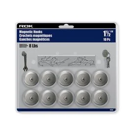 10 PC 1-1/2" MAGNETS WITH HOOKS- 70190