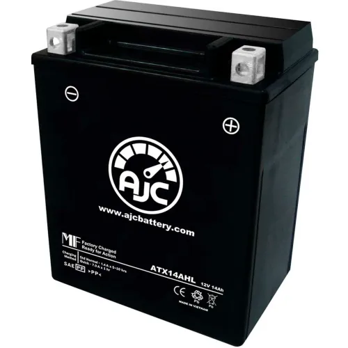 AJC Battery Suzuki GS700E ES 700CC Motorcycle Battery (1985), 14 Amps, 12V, B Terminals