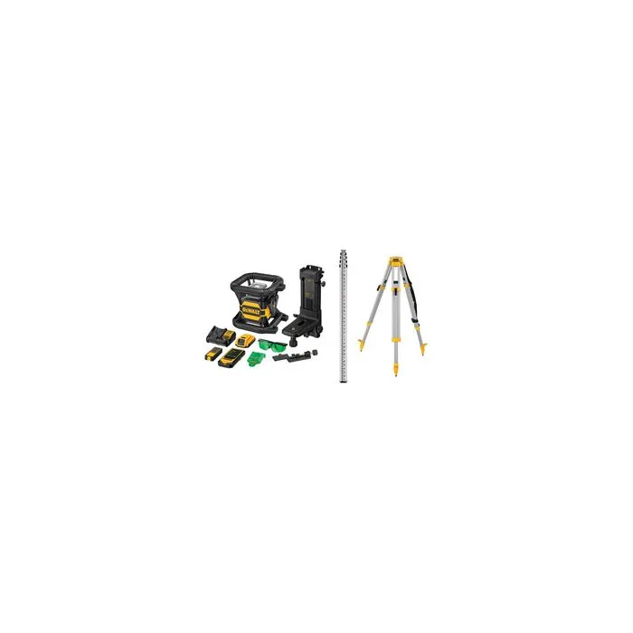 Dewalt DW080LGSK 20V MAX* Tool Connect™ Green Tough Rotary Laser Kit