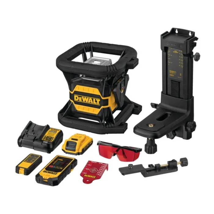 Dewalt DW080LRS 20V MAX* TOOL CONNECT™ RED TOUGH ROTARY LASER LEVEL