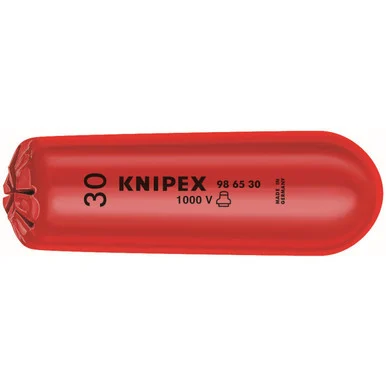 *DISCONTINUED NO LONGER AVAILABLE* Knipex 986530 - 4 1/4'' Self-Clamping Plastic Slip-On Caps-1,000V Insulated