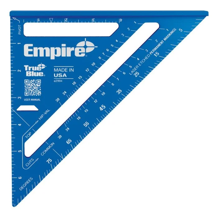 Empire E2994 TRUE BLUE LASER ETCHED RAFTER SQUARE