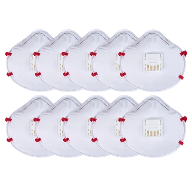 Milwaukee Valved Respirators N95 Disposable 10 Pack - 48734014
