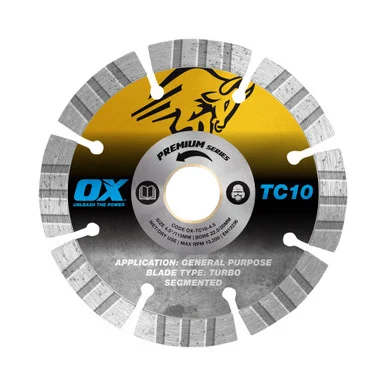 OX Premium Turbo Segmented Blade 105mm Concrete/General Purpose - OX-TC10-4