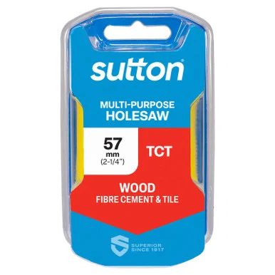 Sutton Holesaw TCT Multi-Purpose Yellow 57mm - H1270570