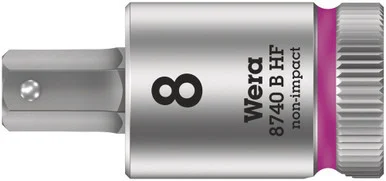 Wera 05003040001 - 8740 B Hf Hex-Plus Sw 8,0 X 100 Mm Zyklop Bit Socket With 3/8" Drive Holding Function