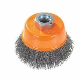 WIRE CUP BRUSH 3" x 5/8 - 11 INOX ALU- 13-D314